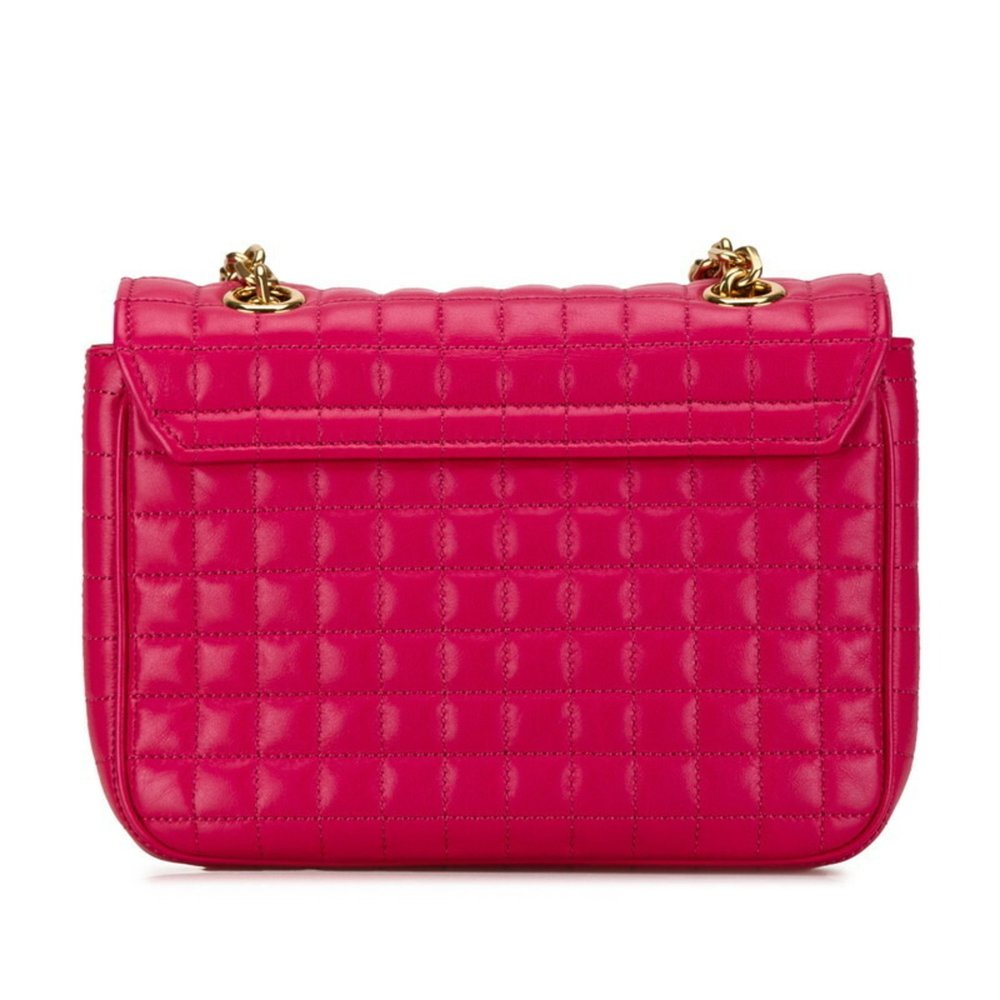 CELINE Pink Leather Shoulder Bag - Picture 4 of 11